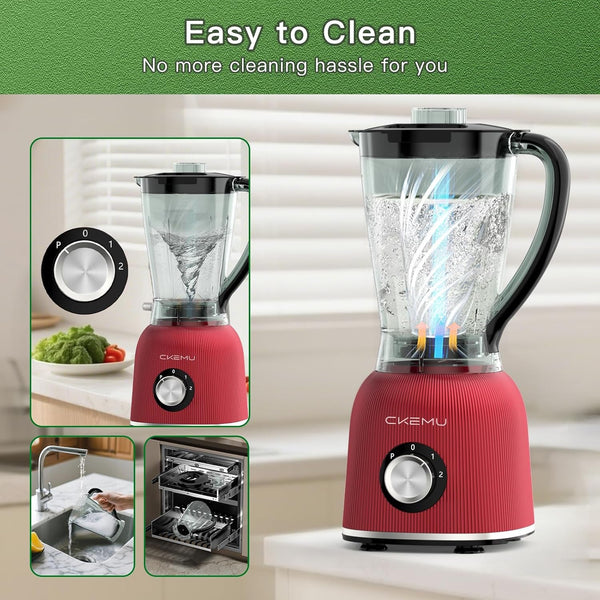 Professional Blender | 8-Cup Big Capacity | Powerful 25,000RPM Motor | Smoothies, Shakes, and Frozen Drinks Blender | Bpa-Free & Dishwasher-Safe | Red5