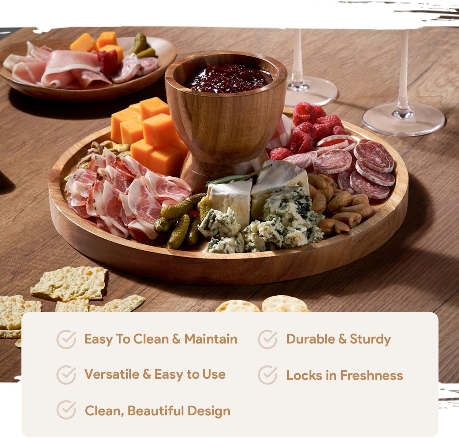 wood-cake-stand-with-lid-2-in-1-charcuterie-board-round-dome-acacia-wood-12in-cake-stand-with-dome-acrylic-cake-dome-cover-charcuterie-board-for-cheese-chips-dips-fruit-platter
