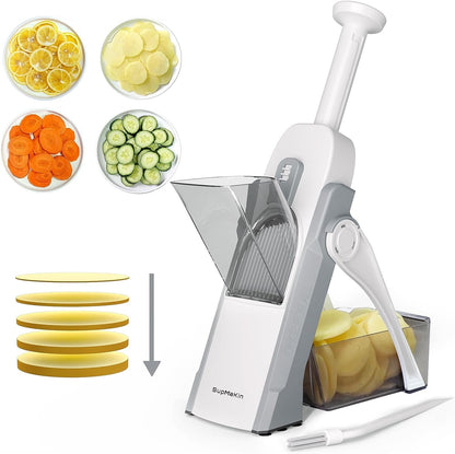 Safe Mandoline Slicer for Kitchen,Adjustable Potato Slicer 1-8 Mm1