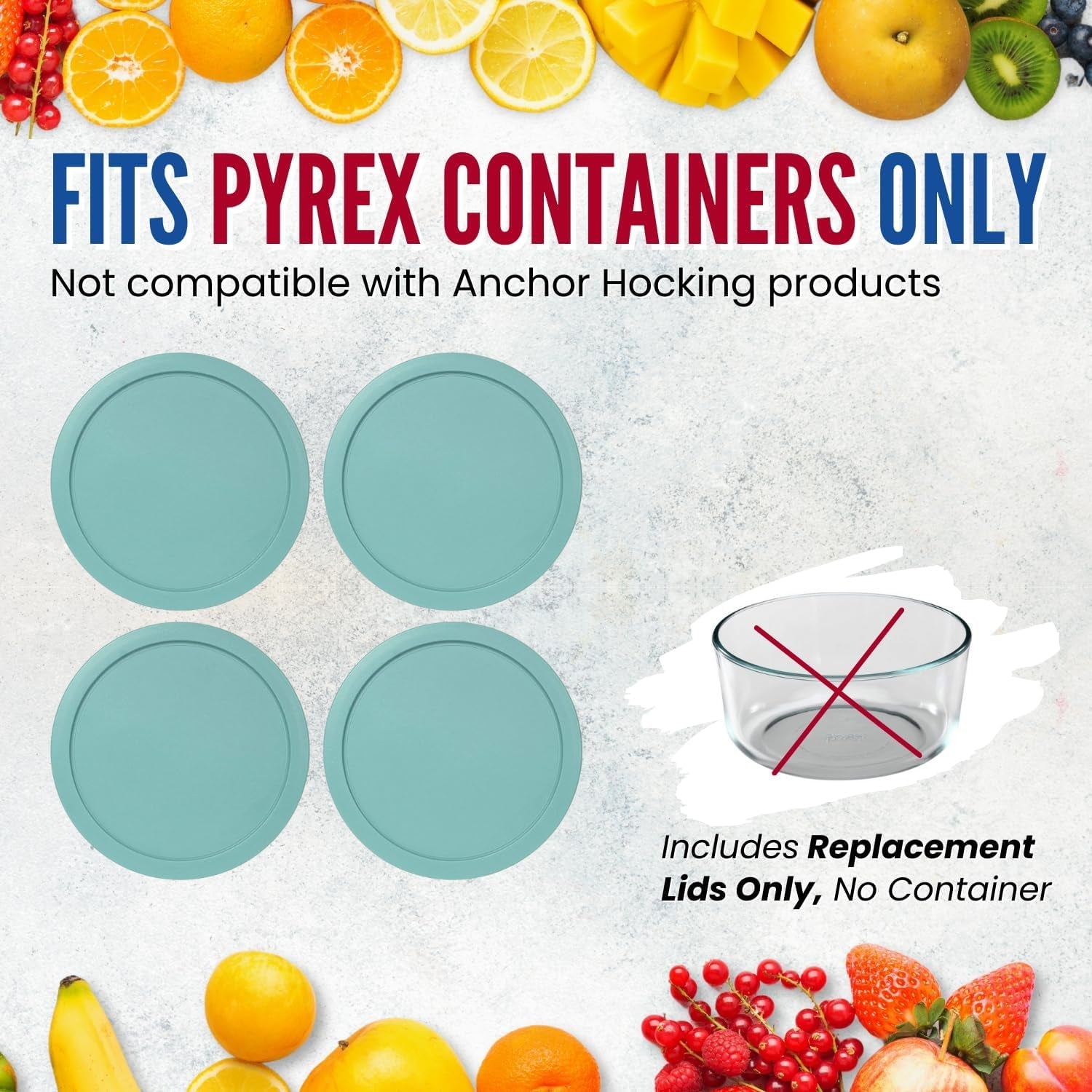 replacement-lids-fits-pyrex-2-cup-glass-food-storage-container-bowls-5-inch-plastic-round-lids-covers-for-pyrex-7200-pc-airtight-leakproof-4-pack-turquoise