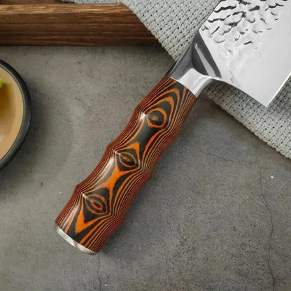 Meat Cleaver, 7 Inch Slicing Fish Meat Vegetables Boning Knives Stainless Steel Wood Handle Kitchen Knives6