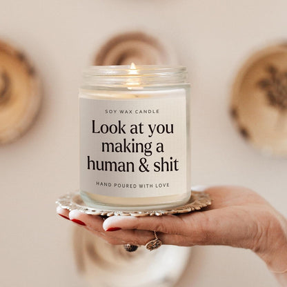 Funny New Mom Gifts, Handmade Scented Lavender Candle for New Mom3