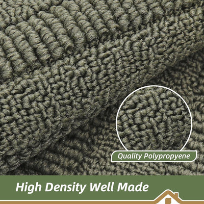 30X18 Inch Kitchen Rugs Non Slip Washable Kitchen Sink Rug, Green | Durable Kitchen Mat, Absorbent Kitchen Mats for Floor, Stain Resistant Small Kitchen Rug, Semicircular Easy Clean & TPR Grip6