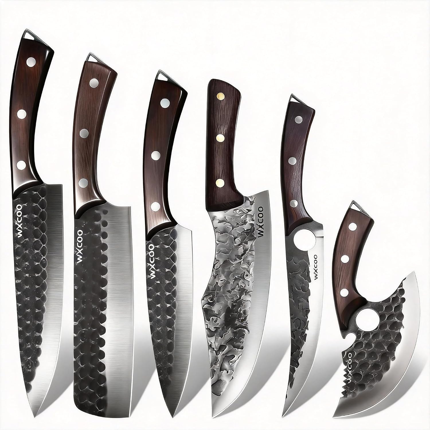 6pcs-kitchen-knife-set-kitchen-high-carbon-steel-hand-forged-sharp-chef-knives-all-purpose-for-home-and-outdoor-cooking-non-stick-hammer-finish-ergonomic-wood-handle-with-leather-sheath-black