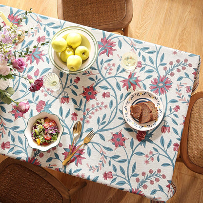 Elegant French Linen Tablecloth,Suqare,55"X55"-Dorodango B4