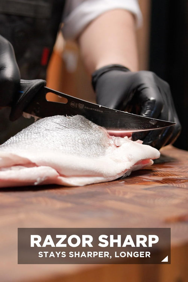 6" Curved Boning Knife - Night Shark Series5