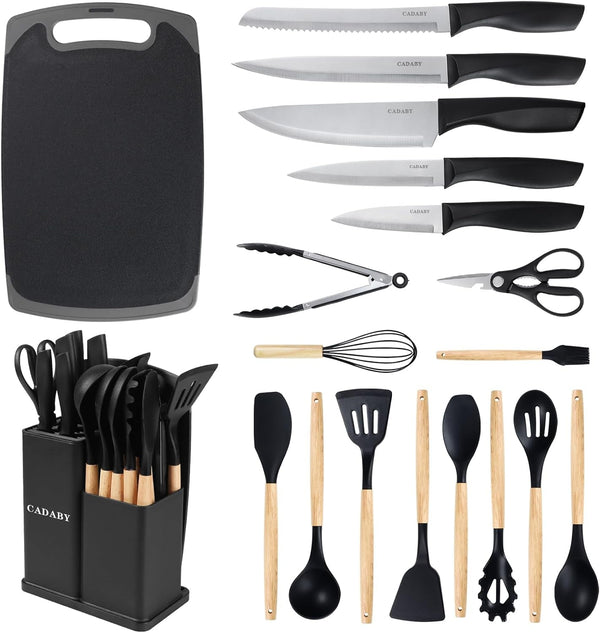 19 PCS Black Kitchen Cooking Utensils Set Kitchen Tools Set1