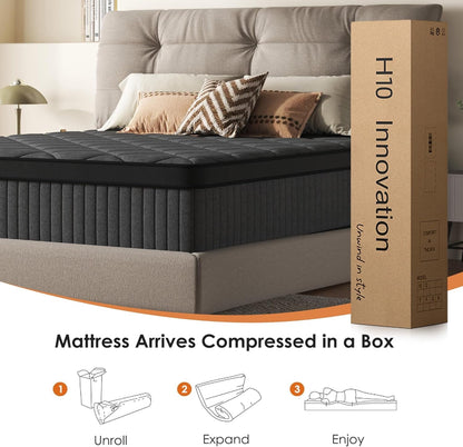 Hybrid Twin Mattress 12 Inch for Pressure Relief, Medium Firm8