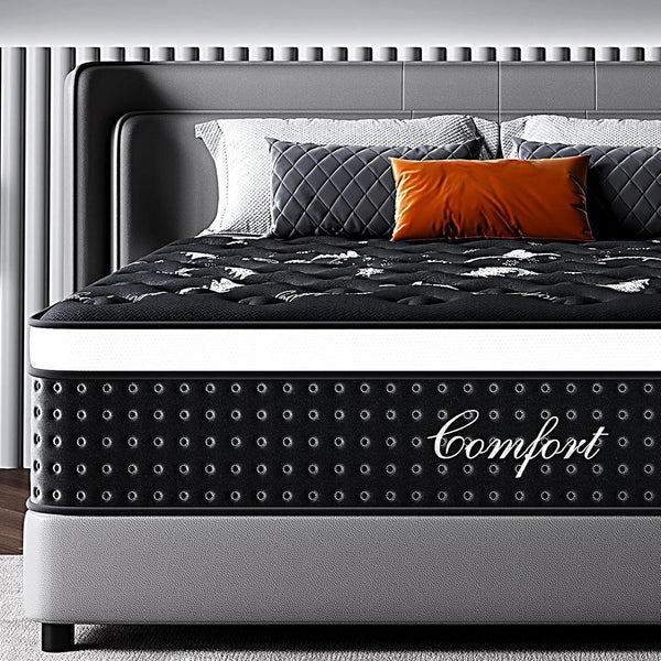 Queen Mattress 12 Inch, Cooling Hybrid Bed in a Box, 7-Zones Individual Pocket Spring, Mattress Queen for Back Pain Relief & Motion Isolation, Fiberglass-Free, Certipur-Us, 365-Night Trial9