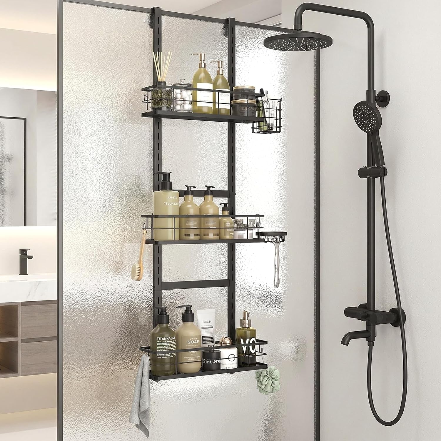 over-the-door-shower-caddy-304-stainless-steel-organizer-black