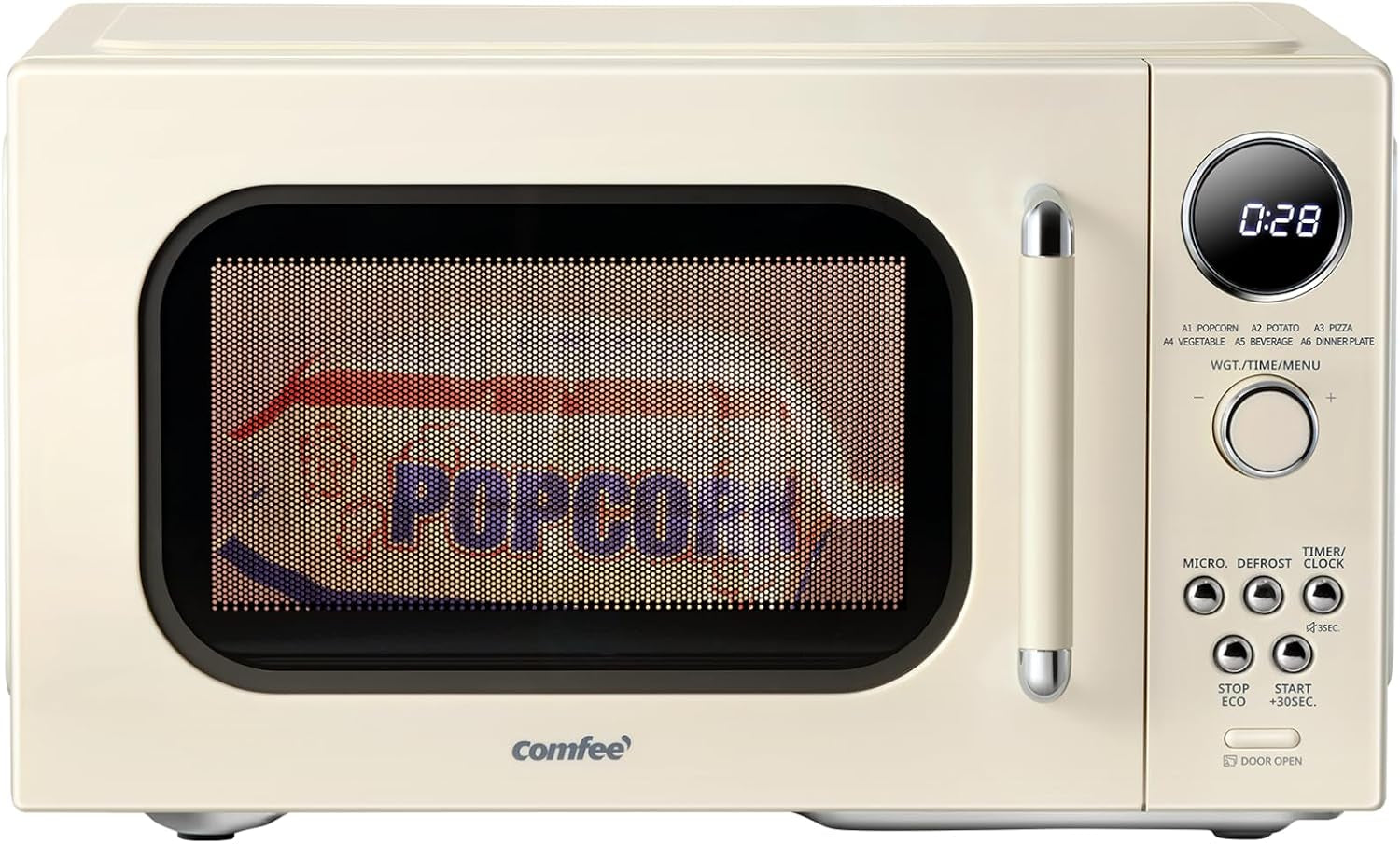 retro-microwave-oven-0-9-cu-ft-900w-countertop-apricot-6-auto-menus-multi-stage-cooking-mute-function-led-display-for-small-kitchen-dorm