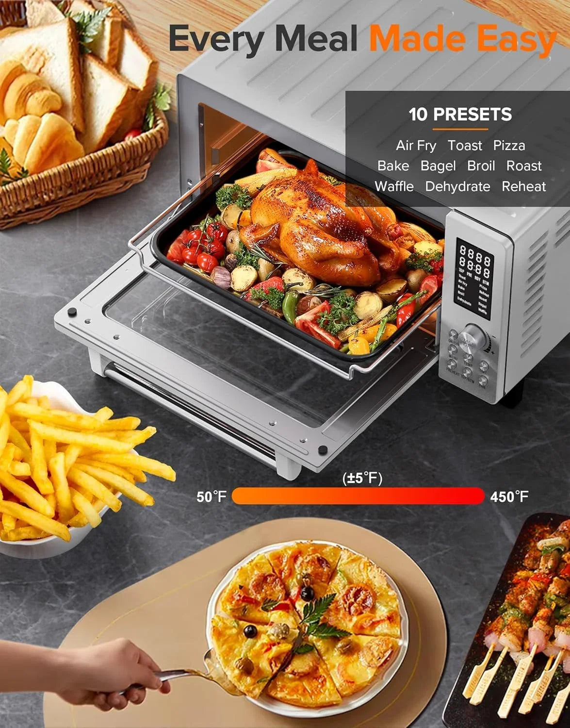 bravo-pro-smart-air-fryer-toaster-oven-countertop-combo-10-in-1-cooking-functions-1800w-50-450-f-21-qt-pfas-free-upgraded-super-convection