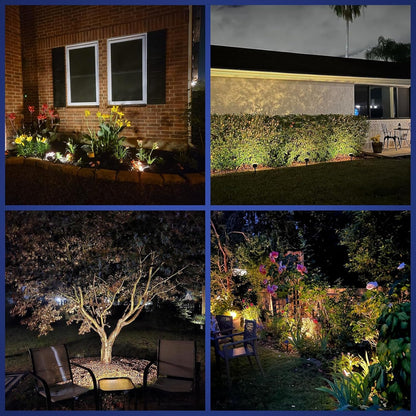 Solar Lights Outdoor Waterproof - 6 Pack (Warm White)6