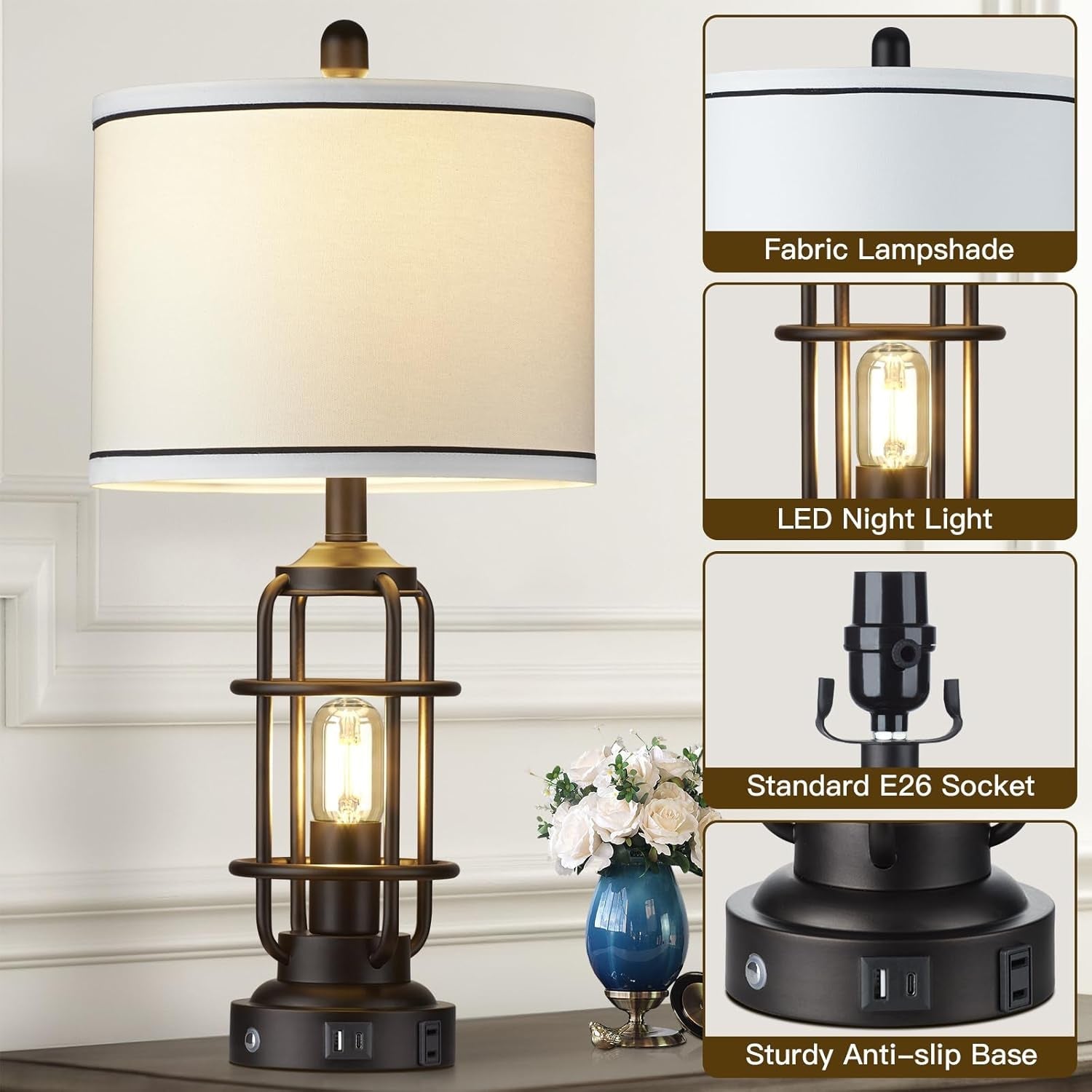 26-modern-lamp-for-living-room-industrial-3-way-dimmable-beside-table-lamp-with-usb-a-c-charging-ports-ac-outlet-touch-control-beside-lamp-led-night-light-for-bedroom-single2-bulbs-included