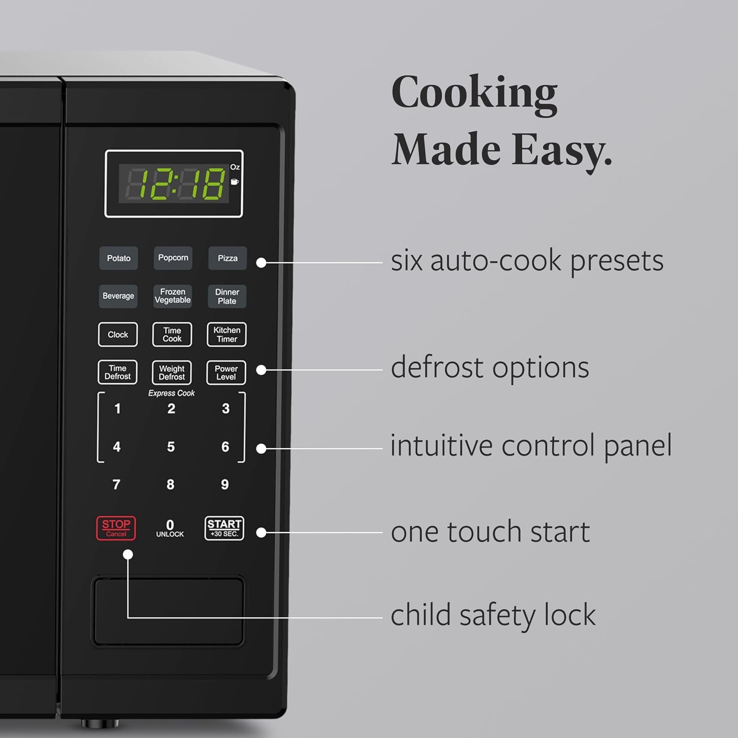 1-1-cu-ft-countertop-microwave-oven-1000-watts-power-auto-cook-settings-defrost-easy-clean-and-child-safety-lock-black