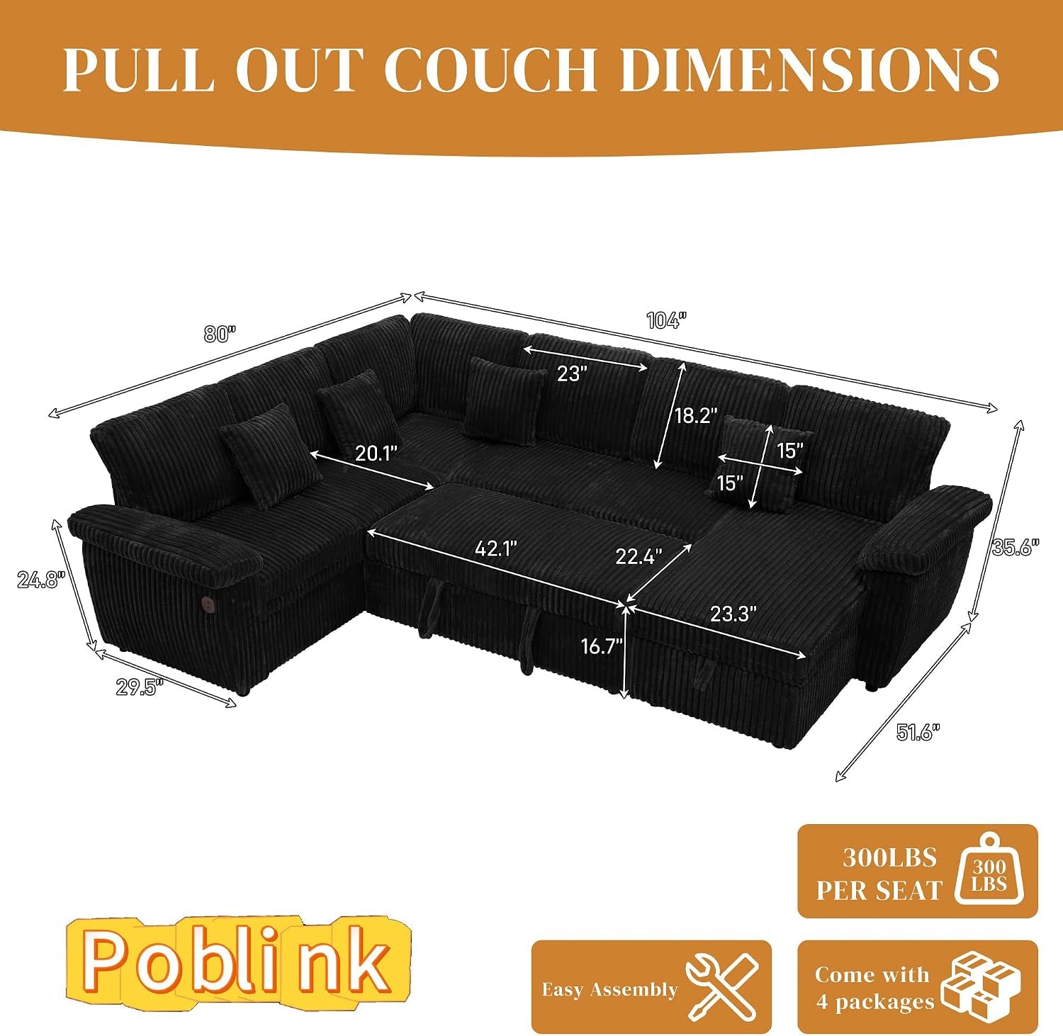 modular-sectional-sleeper-sofa-with-pull-out-bed-104-u-shaped-7-seat-cloud-sectional-couches-for-living-room-comfy-corduroy-couch-sofa-bed-with-storage-chaise-usb-charging-black