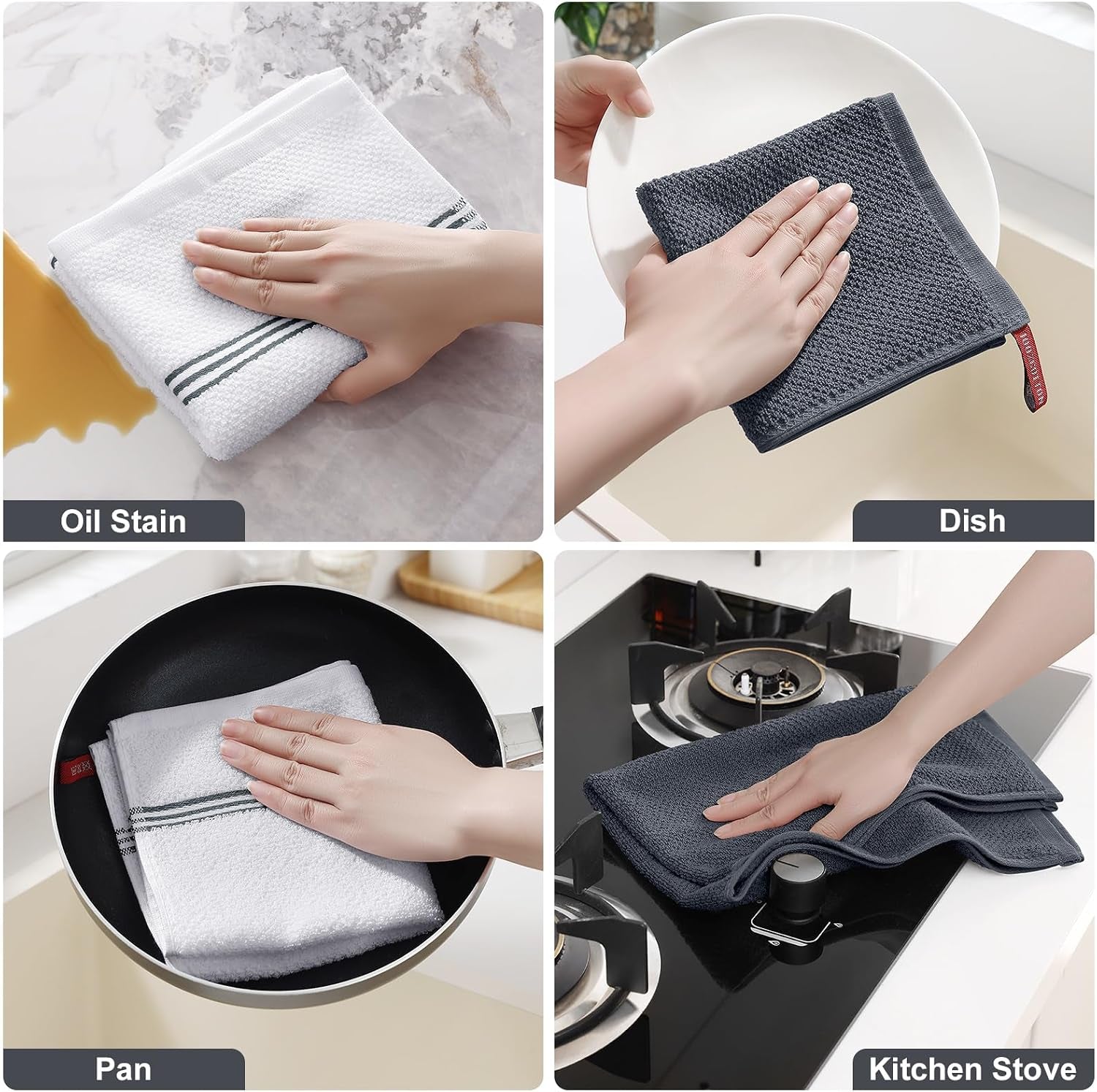 dual-design-kitchen-towels-and-dishcloths-set-8-pack-dark-grey