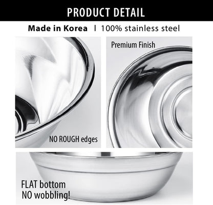 Oversized All-Purpose Stainless Steel Bowl for Home & Commercial, 16 Qt, 15 L, Made in Korea, Premium Stainless Steel, No Dulling & Rusting, for Prepping, Baking, Mixing, Marinating & Brining Kimchi5