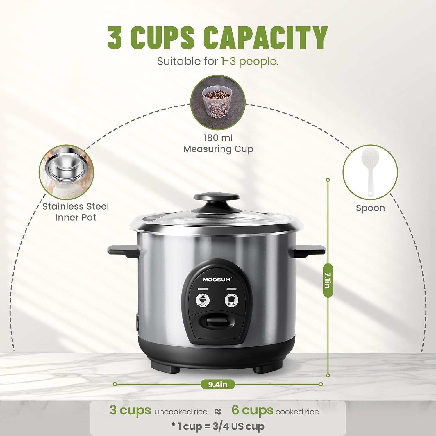 3-cup-uncooked-rice-cooker-small-stainless-steel-non-toxic-inner-pot-one-touch-multifunction-for-rice-saute-yogurt-dishwasher-safe-1-3-people-size-silver