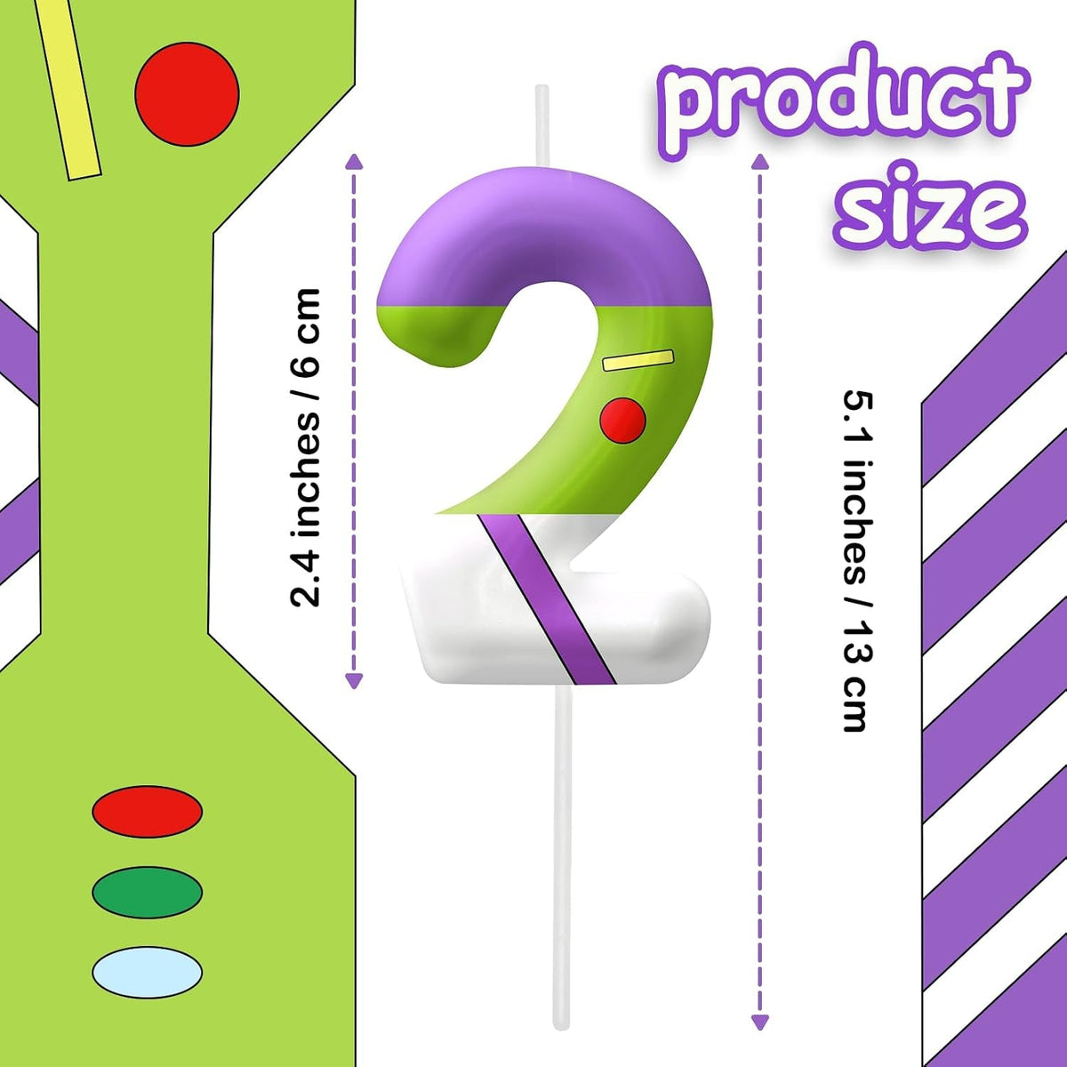 green-birthday-candles-number-2-candle-themed-birthday-party-supplies-2-4-inch-birthday-candles-for-cake-topper-party-decorations-birthday-decorations-for-boys-girls-number-2