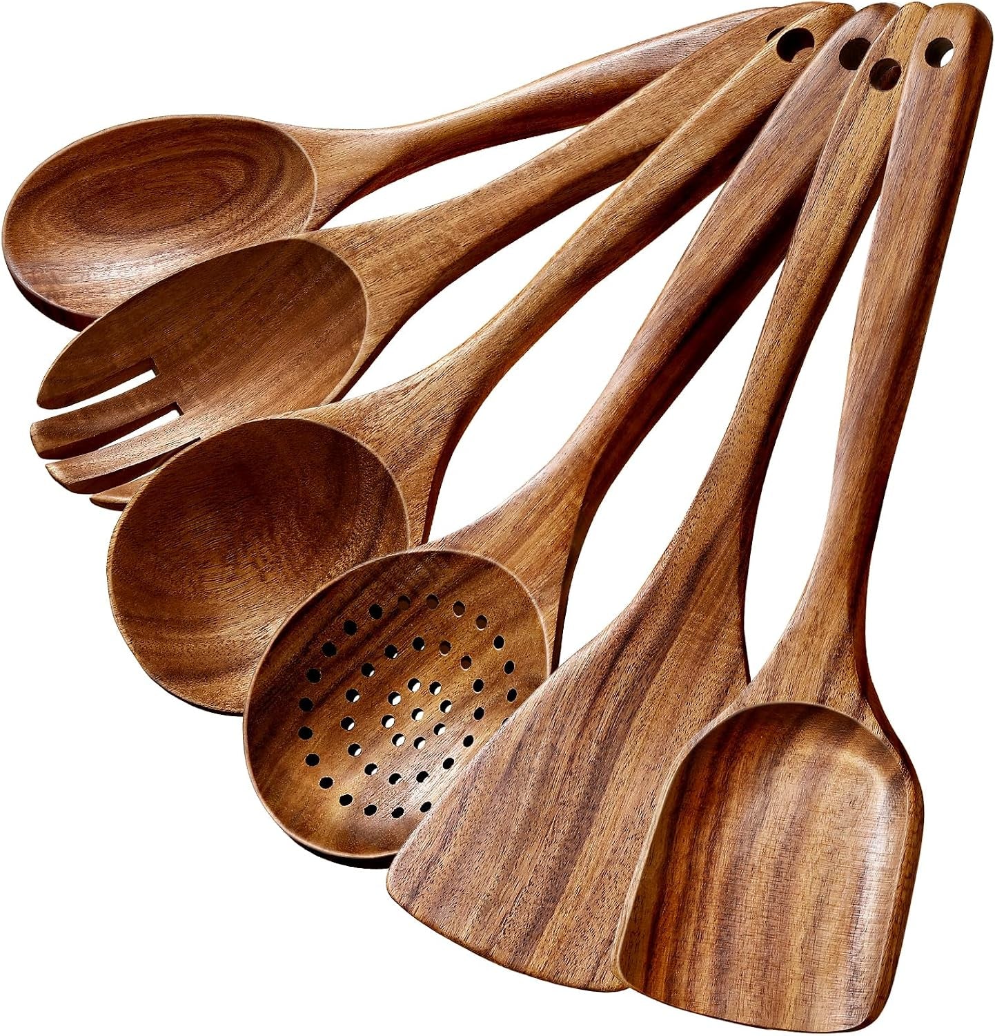 6-piece-natural-teak-wooden-utensils-set-wooden-spoons-set-for-cooking-heat-resistant-natural-healthy-spatula-set-with-hanging-holes-durable-scratch-free-handcrafted
