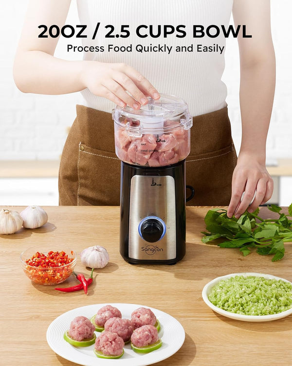 Blenders for Kitchen, 5-In-1 Food Processor Combo for Smoothies Set | Bpa-Free 47Oz Pitcher, 2.5-Cup Bowl, 18/11Oz Cups, 3 Blades; Housewives Prep Shakes, Meat, Sauces, Salsa, Coffee, Dry Spices3