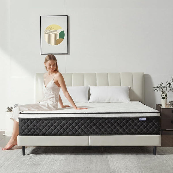 Queen Mattress, 12 Inch Queen Size Mattress in a Box, Pocket Spring8