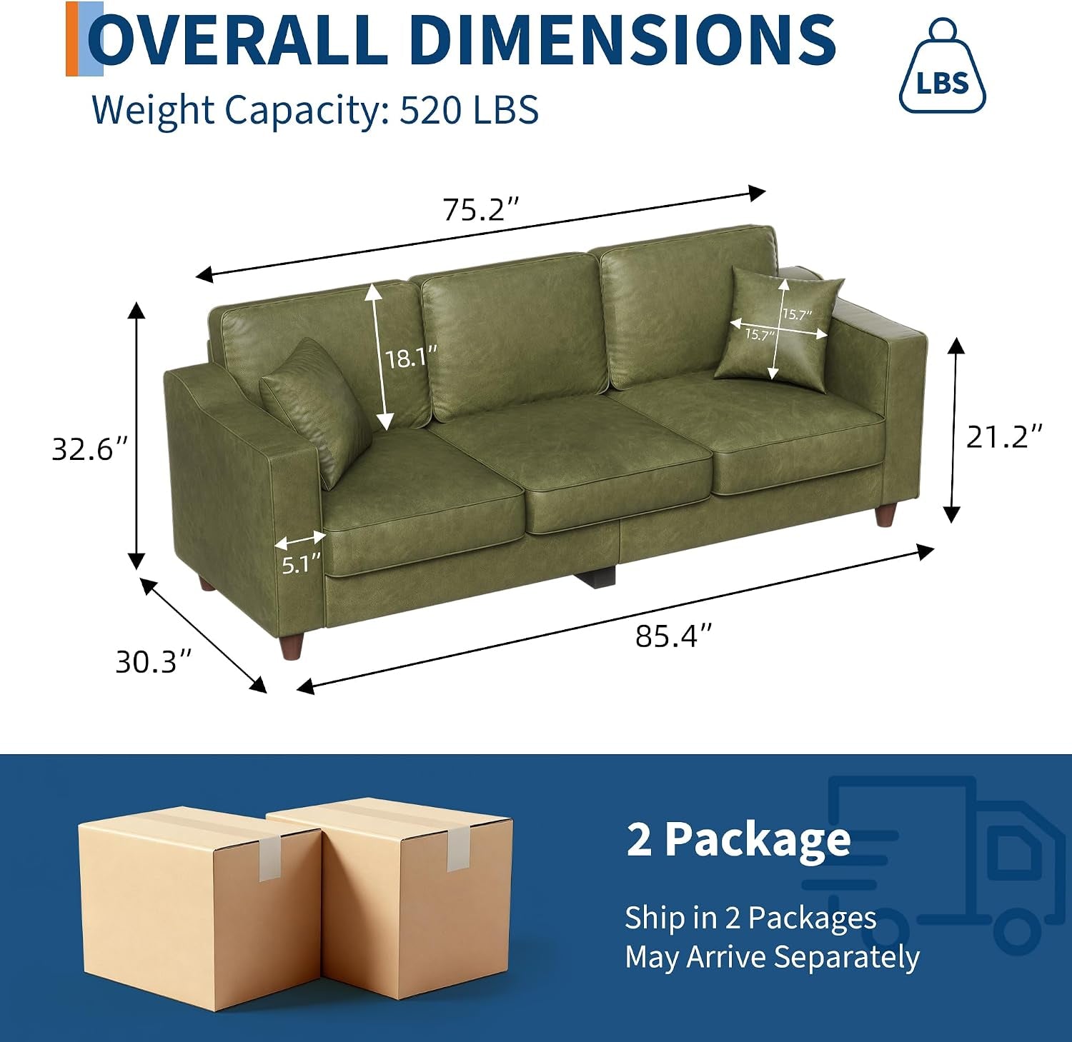 3-seater-faux-leather-couch-with-2-throw-pillows-sofa-couches-olive-green