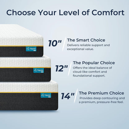 Full Size Memory Foam Mattress in a Box, 12 Inch Cooling Gel Infused | Full Size Mattress for Kids and Adults, Pressure Relief and Cool Sleep, Foam Made in USA, Medium Plush, Certipur-Us Certified7