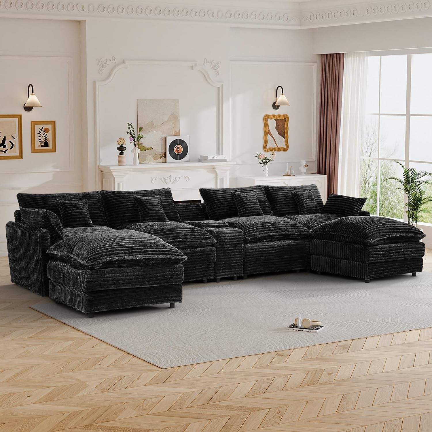 145-cloud-couch-oversized-u-shaped-jet-black-sectional-couches-for-living-room-big-fluffy-comfy-soft-corduroy-couch-sectionals-modular-sectional-sofa-with-ottoman-central-console