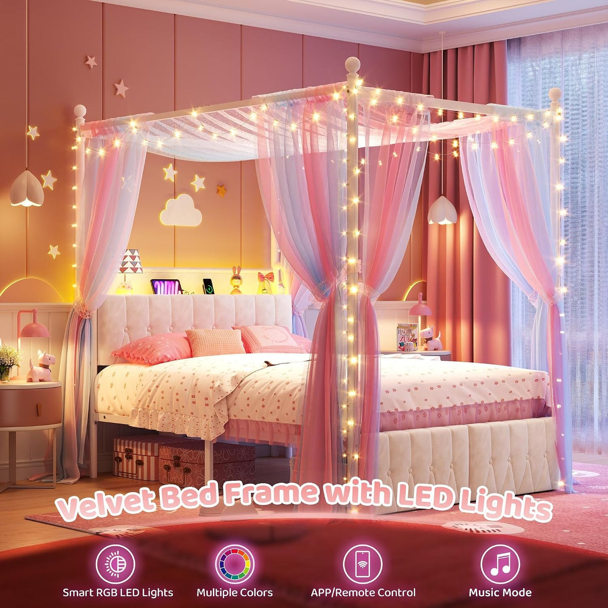 full-canopy-bed-frame-with-drawers-and-led-lights-charging-white