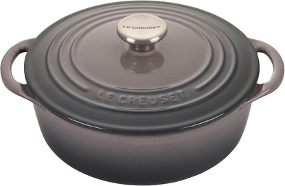 Le Creuset Cast Iron Shallow round Dutch Oven, 2.75Qt, Oyster1