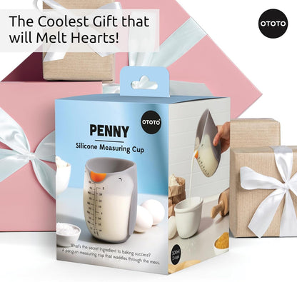 Penny Penguin Silicone Measuring Cups for Cooking - 500Ml Cute Measuring Cups for Baking, Bpa-Free, Microwave Safe, Penguin Gifts, Cute Kitchen Accessories, Funny White Elephant Gifts7