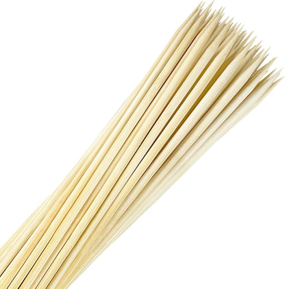Bamboo Smores Sticks (50 Pcs), 17.5" Marshmallow Roasting Sticks for Fire Pit, 5Mm Heavy Duty Wooden Skewers for Smore Hot Dog Barbecue Thick Sticks for Campfire Grilling Camping Bonfire1