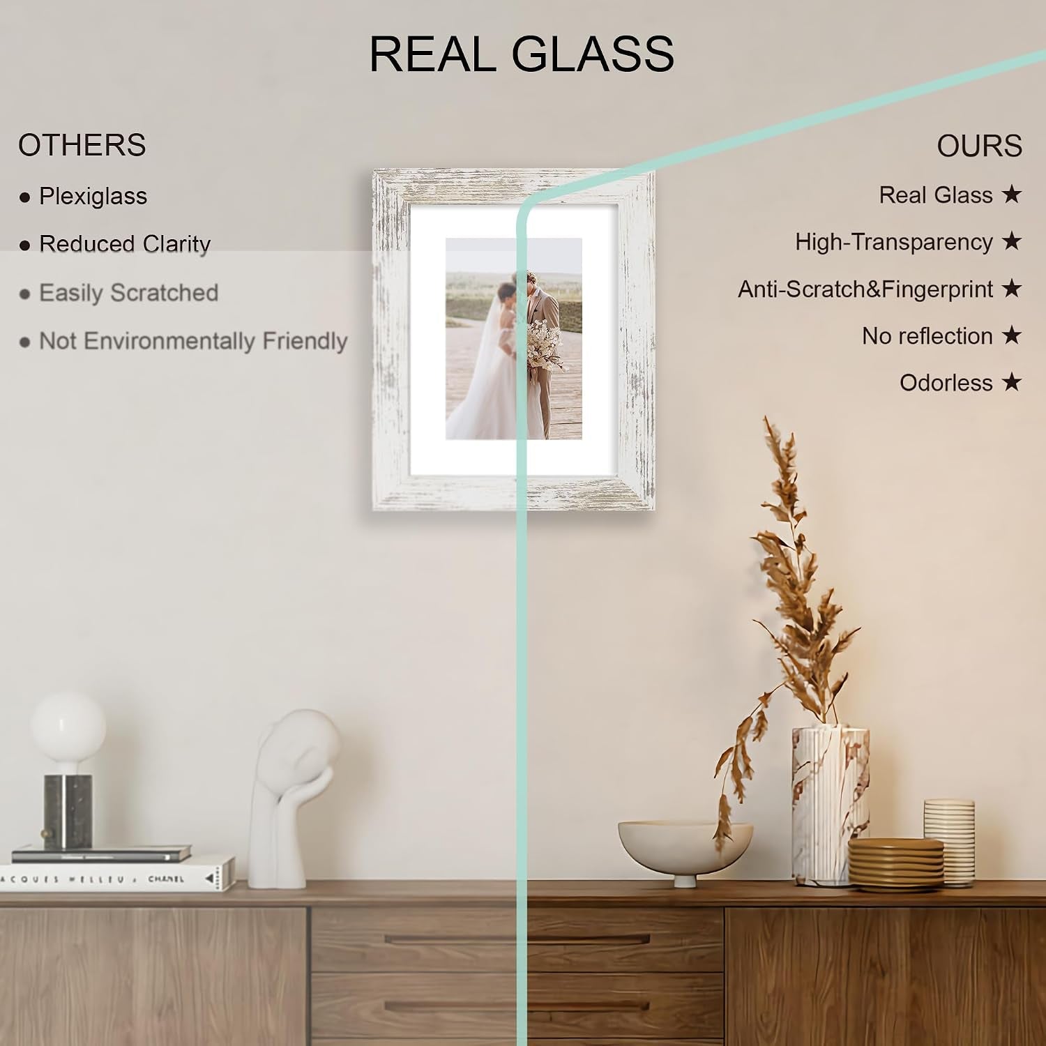 6x8-picture-frame-set-of-4-made-of-real-glass-and-distressed-white-frame-display-picture-4x6-with-mat-or-6x8-without-mat-6-by-8-photo-for-wall-or-tabletop