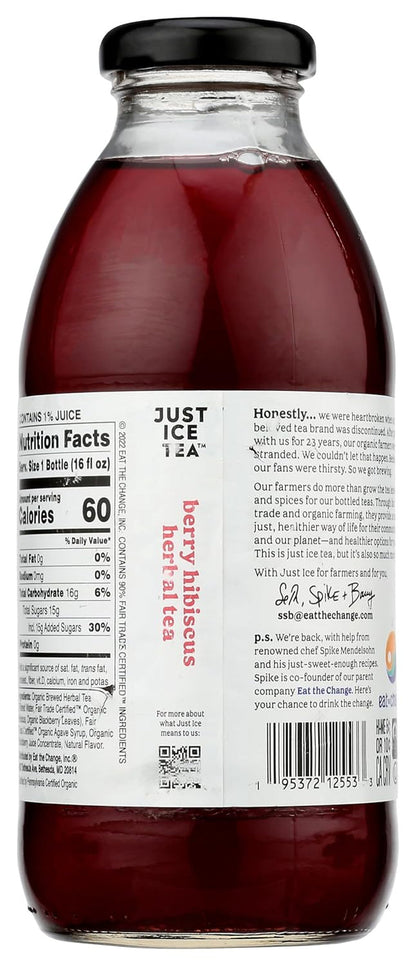 , Tea Herbal Berry Hibiscus Organic, 16 Fl Oz2