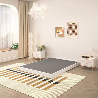 5 Inch Box Spring for Queen Bed, Heavy Duty Metal Mattress Foundation, 3000 Lbs Capacity, Low Profile, Noise-Free, Easy Assembly with Fabric Cover5