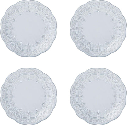 Seraphina 16-Piece Stoneware Dinnerware Set, Service for 4,Blue4