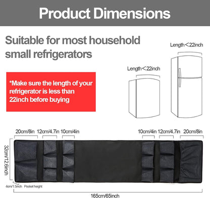 Mini Fridge Caddy Organizer Storage Bag, over the Fridge Storage Organizer3