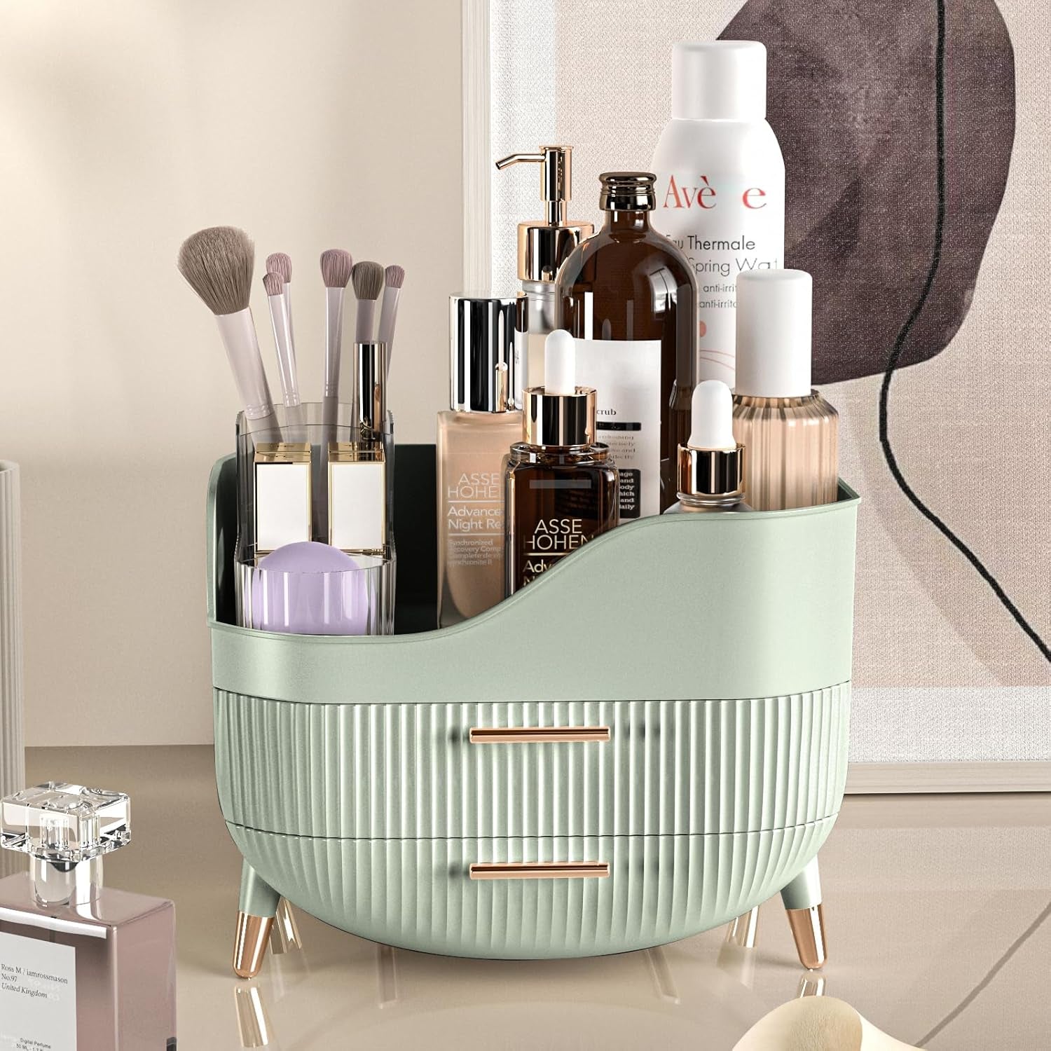 makeup-organizer-with-drawers-green-skincare-organizer-for-vanity-storage-box-with-handle-large-cosmetic-display-case-for-dresser-bathroom-countertop