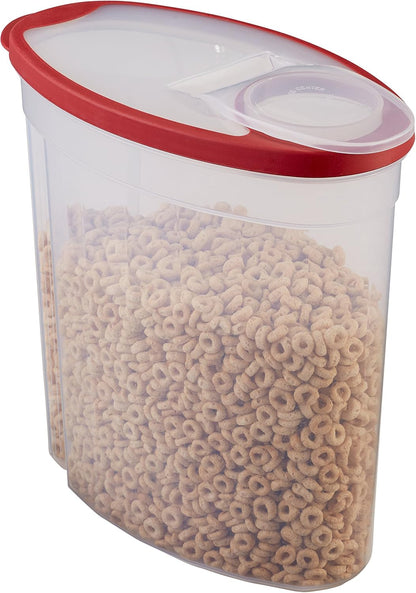 Rubbermaid Flex and Seal Cereal Keeper, 1.5 Gallon, Bpa-Free, Clear with Red Lid, Airtight4