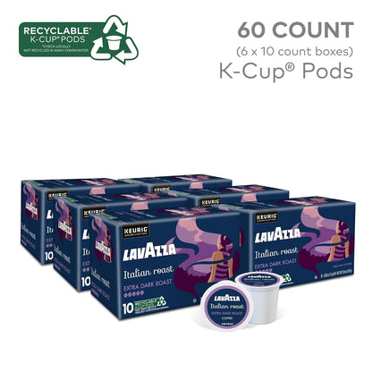 Lavazza Italian Roast, Keurig Single Serve K-Cup Pods, 60Ct (6 Packs of 10)2