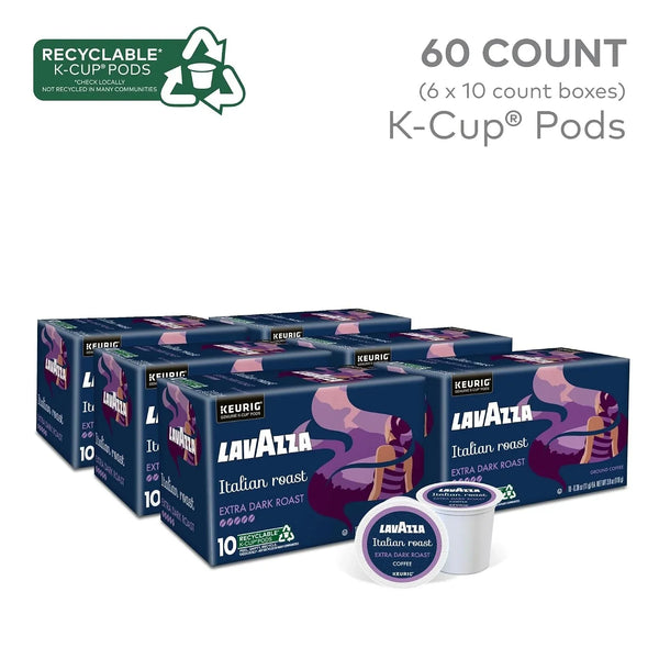 Lavazza Italian Roast, Keurig Single Serve K-Cup Pods, 60Ct (6 Packs of 10)2