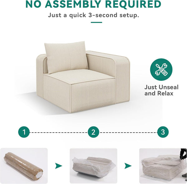 Oversized Cloud Couch Sectional Sofa for Living Room6