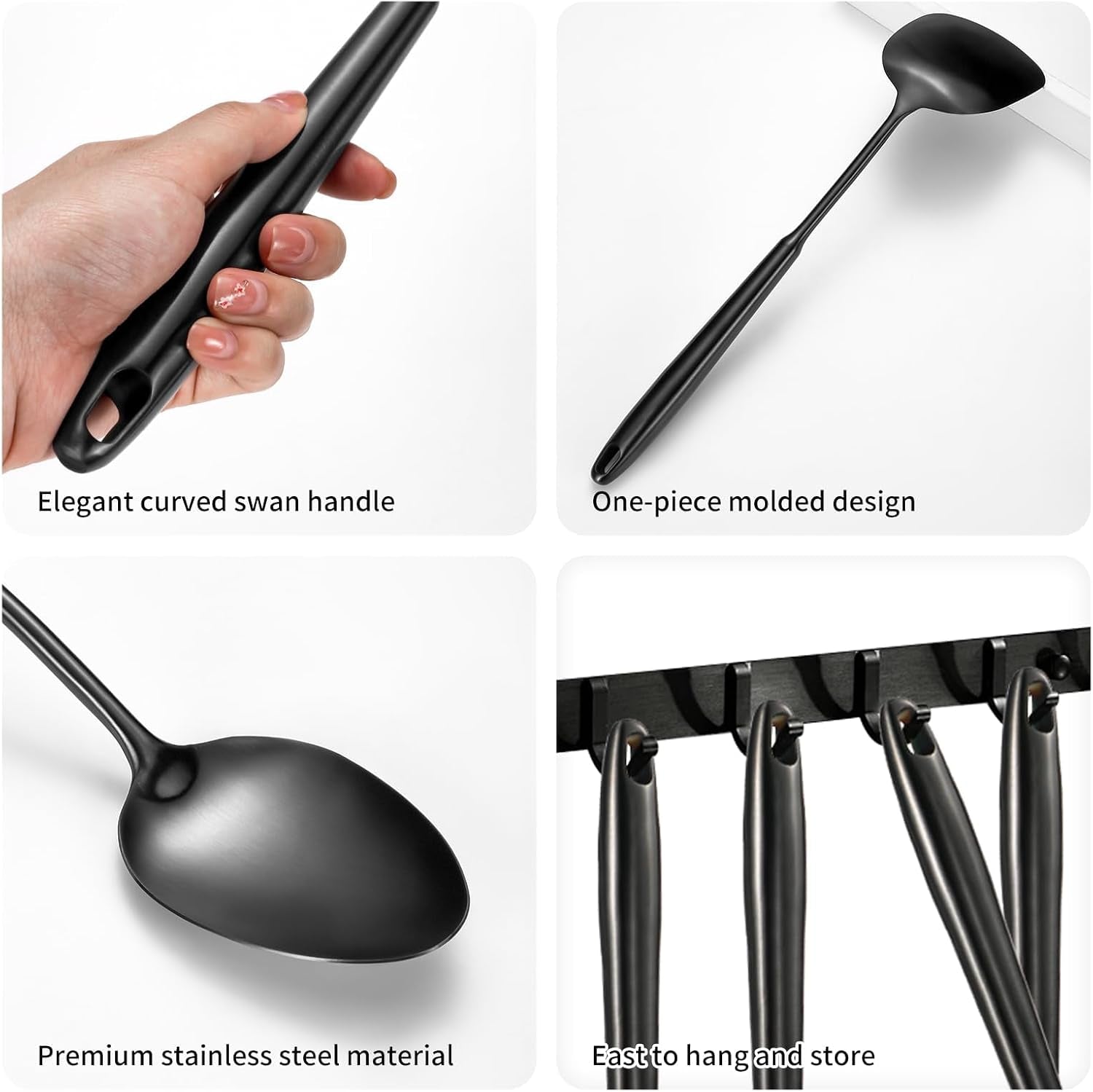 304-stainless-steel-cooking-utensils-6-pcs-kitchen-cooking-utensils-set-with-spatula-solid-spoon-ladle-skimmer-spaghetti-spoon-dishwasher-safeblack