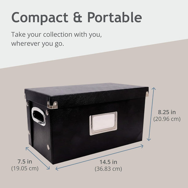 7 Inch Vinyl Record Storage Box, 1-Pack, Holds 75 Lps per Box9
