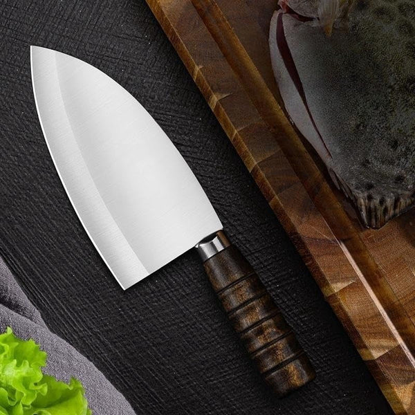 Meat Cleaver,Cleaver Knife Fish-Shaped Sharp Kitchen Knives Stainless Outdoor Camping Pork Knife Butcher Knife Chef Knife Cleaver Fish Knife, LAMAJIGA58447