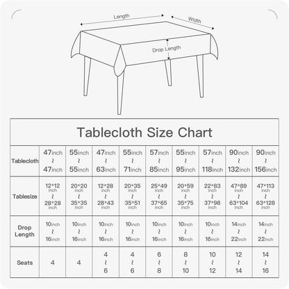 Rectangle Table Cloth Waterproof Owl Gray 95"X55"6