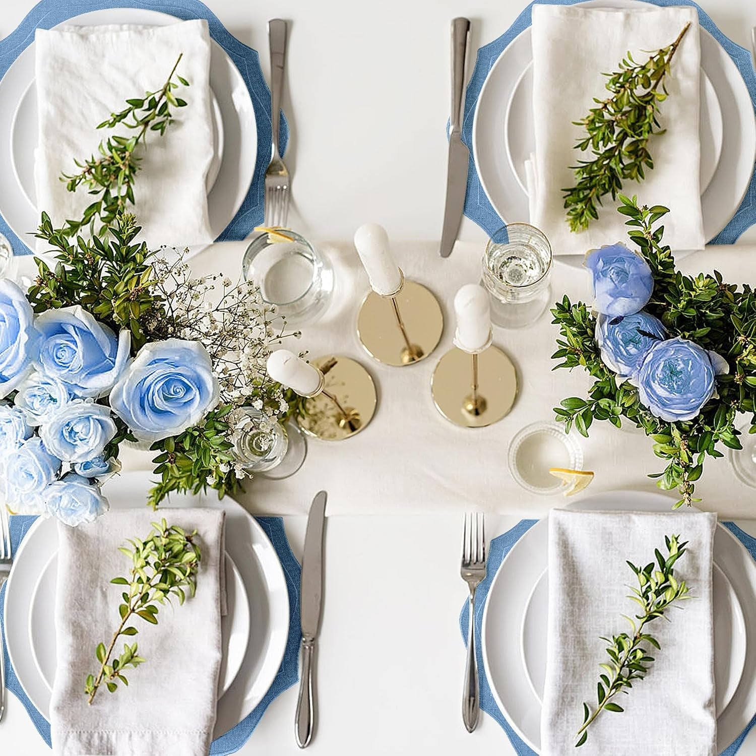 set-of-4-cotton-linen-placemats-15x15-round-scalloped-cloth-table-mats-embroidery-machine-washable-wrinkle-resistance-fabric-place-mats-for-wedding-summer-baby-shower-party-table-decor-blue