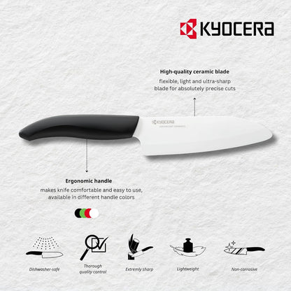 Advanced Ceramics – Revolution Series 3-Piece Ceramic Knife Set: Includes 6-Inch Chef'S Knife; 5-Inch Micro Serrated Knife; and 3-Inch Paring Knife; Black Handles with White Blades2